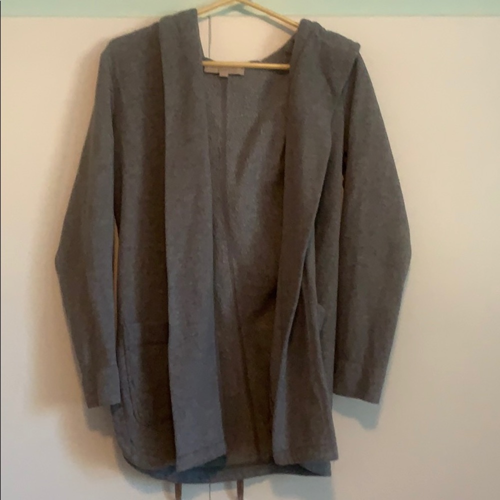 LOFT Open Front Hooded Jacket